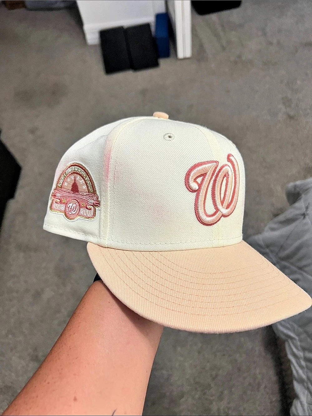 New Era Washington Nationals 59FIFTY Fitted Cap Pink & White